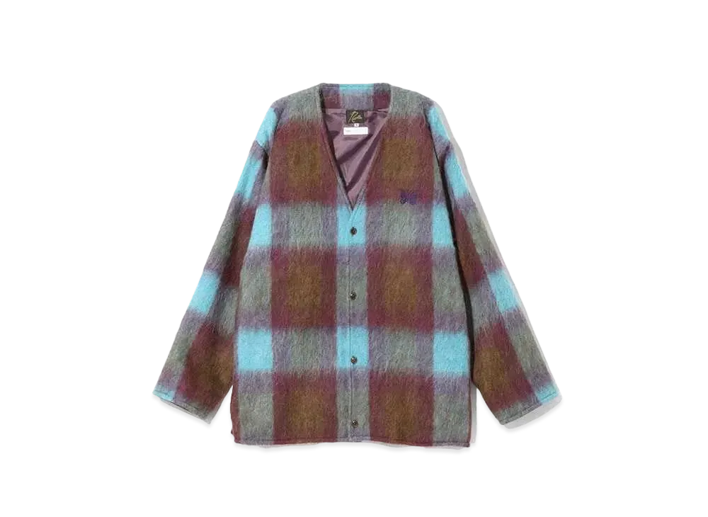 Needles x ts(s) Cardigan JK-Plaid/ Shaggy Cloth "Multi"