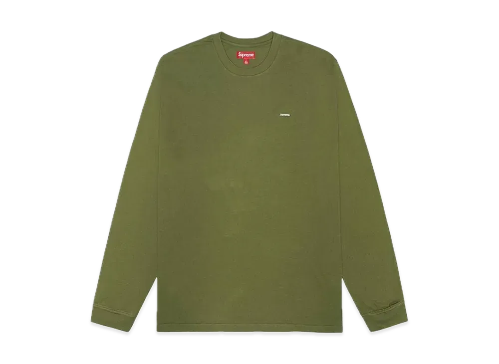Supreme Small Box L/S Tee "Light Olive"(23FW)