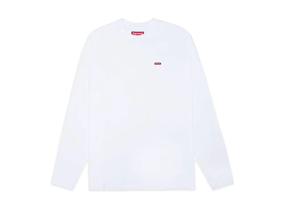 Supreme Small Box L/S Tee "White"(23FW)