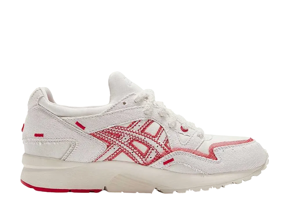 キルシー × アシックス ゲルライト5 "クリーム/ファイアリーレッド"