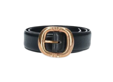 Chrome Hearts 1.5 Gunslinger Leather Belt "Black/Bronze"