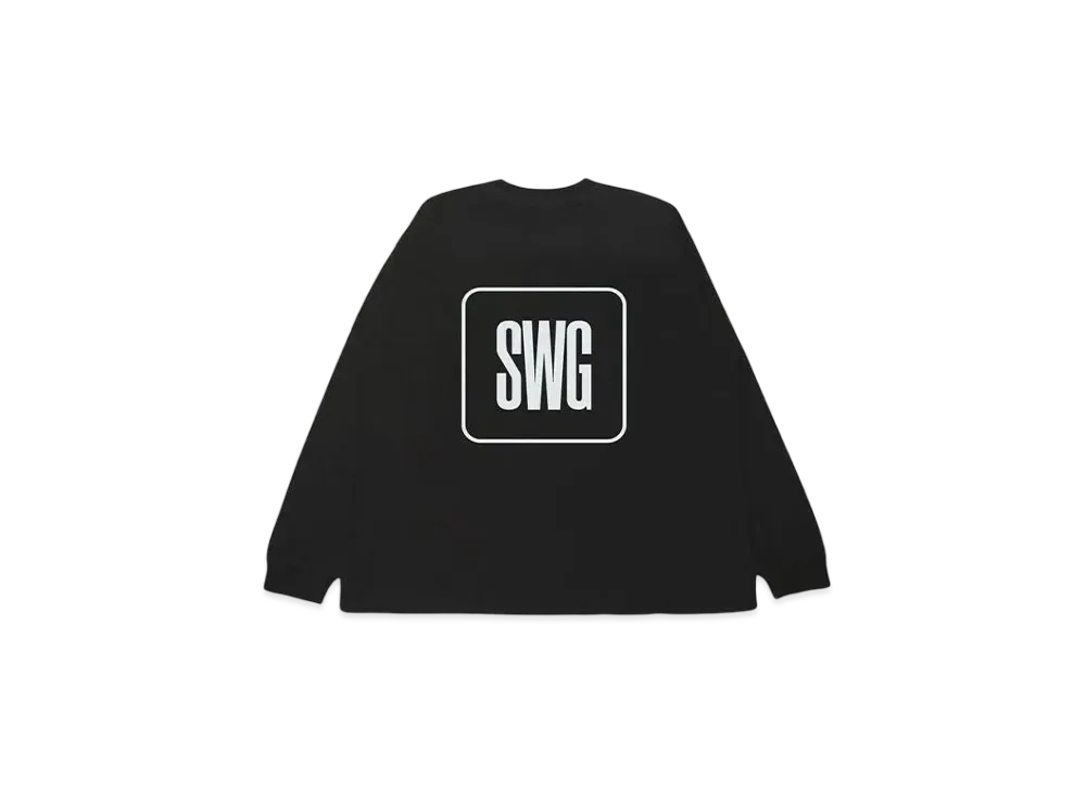 SWAGGER BOX LOGO LT-SHIRT "BLACK"