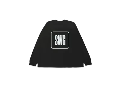 SWAGGER BOX LOGO LT-SHIRT "BLACK"