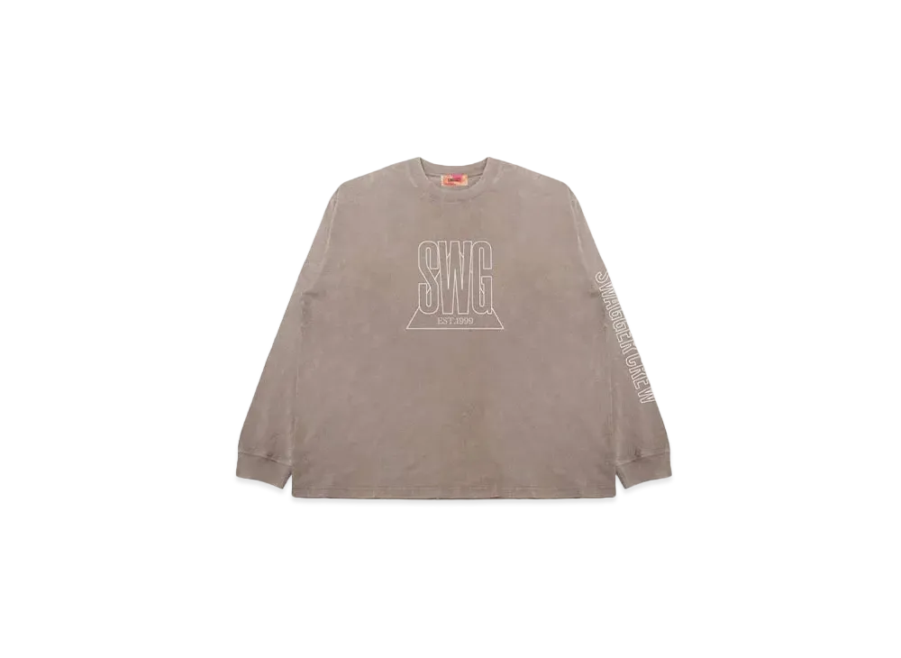SWAGGER TRIANGLE LOGO LT-SHIRT "BEIGE"