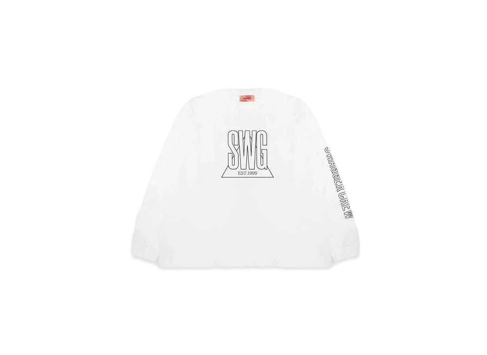 SWAGGER TRIANGLE LOGO LT-SHIRT "WHITE"