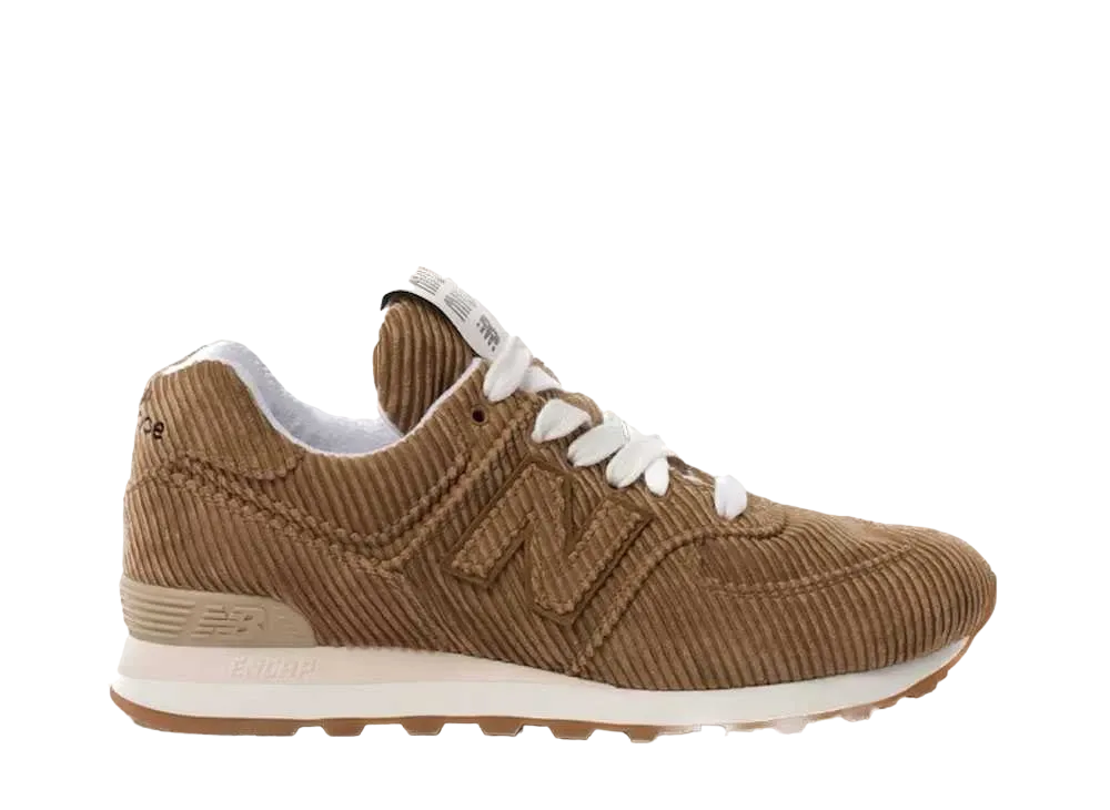 ミュウミュウ × ニューバランス ウィメンズ 574 ストライプ ベルベット "ブラウン"