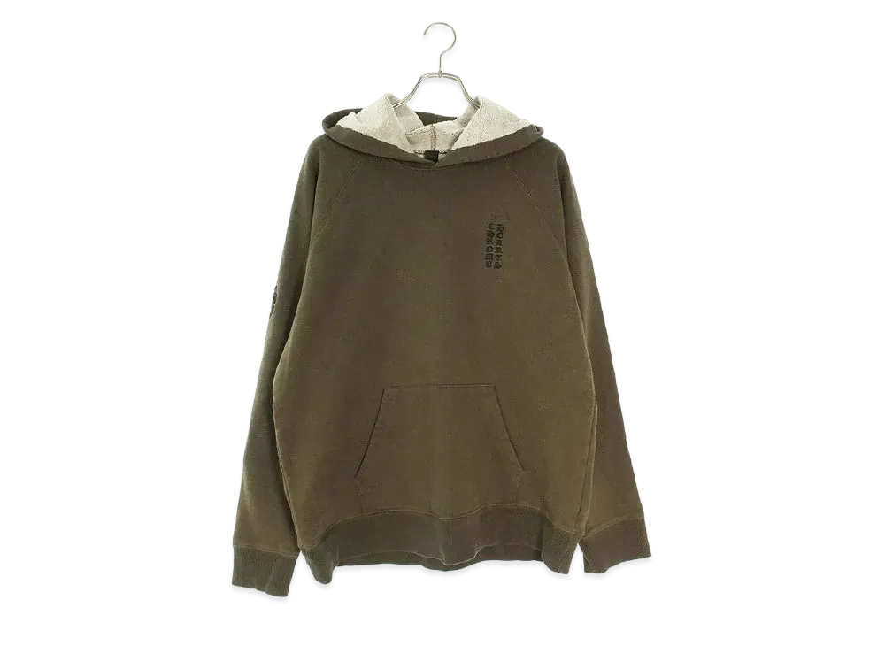 クロムハーツ ワイノット ダガー刺繍 フーディー "カーキ"