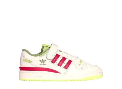 The Grinch × adidas GS Forum Low CL "Cream White/College Red/Solar Slime"