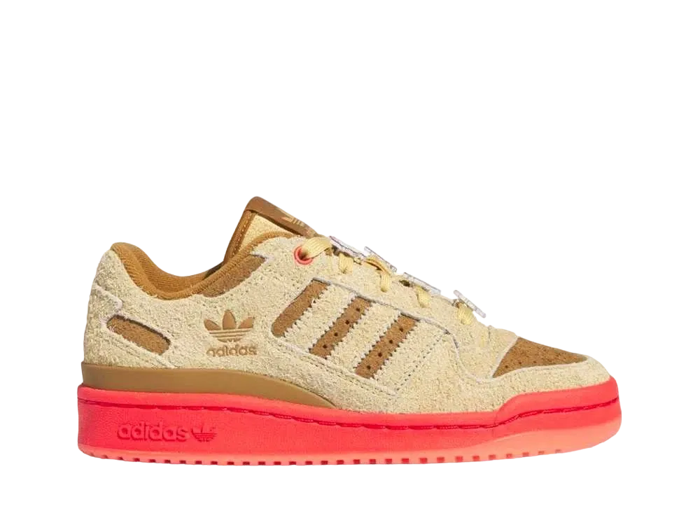グリンチ × アディダス オリジナルス ウィメンズ フォーラム ロー CL "オート/ブライトレッド/ブロンズストレータ"