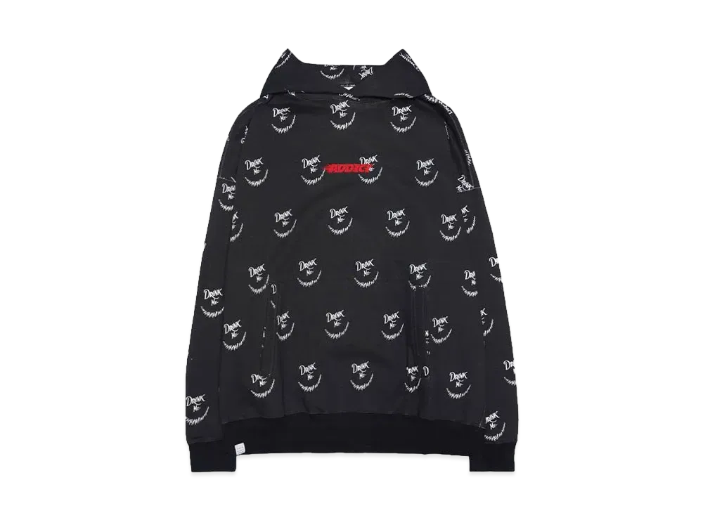 TAIN DOUBLE PUSH DRINK ME HOODIE "BLACK"