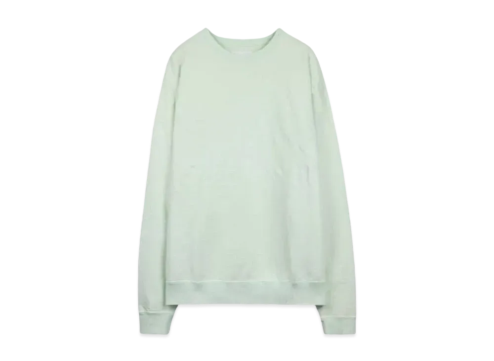 TAIN DOUBLE PUSH BIPOLAR CREW SWEAT "MINT"