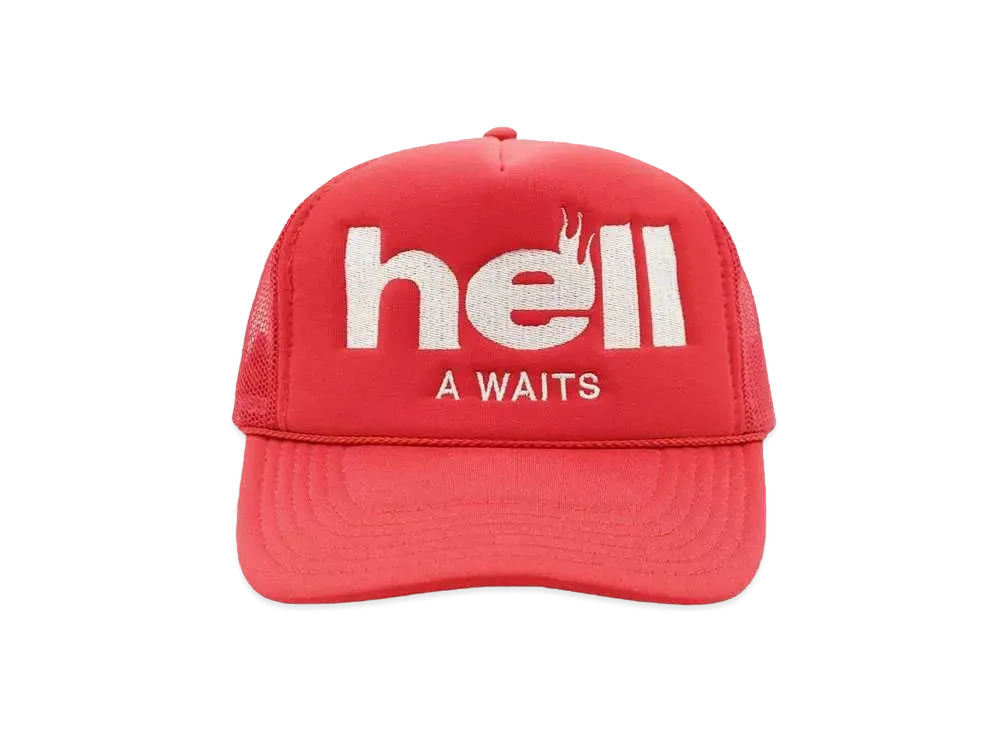 TAIN DOUBLE PUSH REVIBE MANY TIMES MESH CAP "RED"