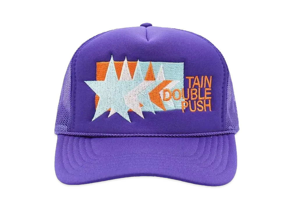 TAIN DOUBLE PUSH REVIBE MANY TIMES MESH CAP "PURPLE"