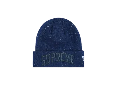 Supreme New Era Metallic Arc Beanie "Navy"