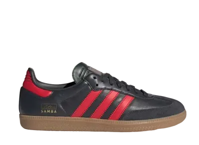 adidas Samba OG "Carbon/Better Scarlet/Gum"