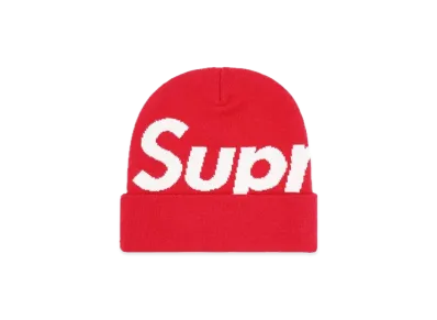 Supreme Big Logo Beanie "Red" (23FW)