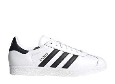 adidas Gazelle "Footwear White/Core Black/Gold Metallic"