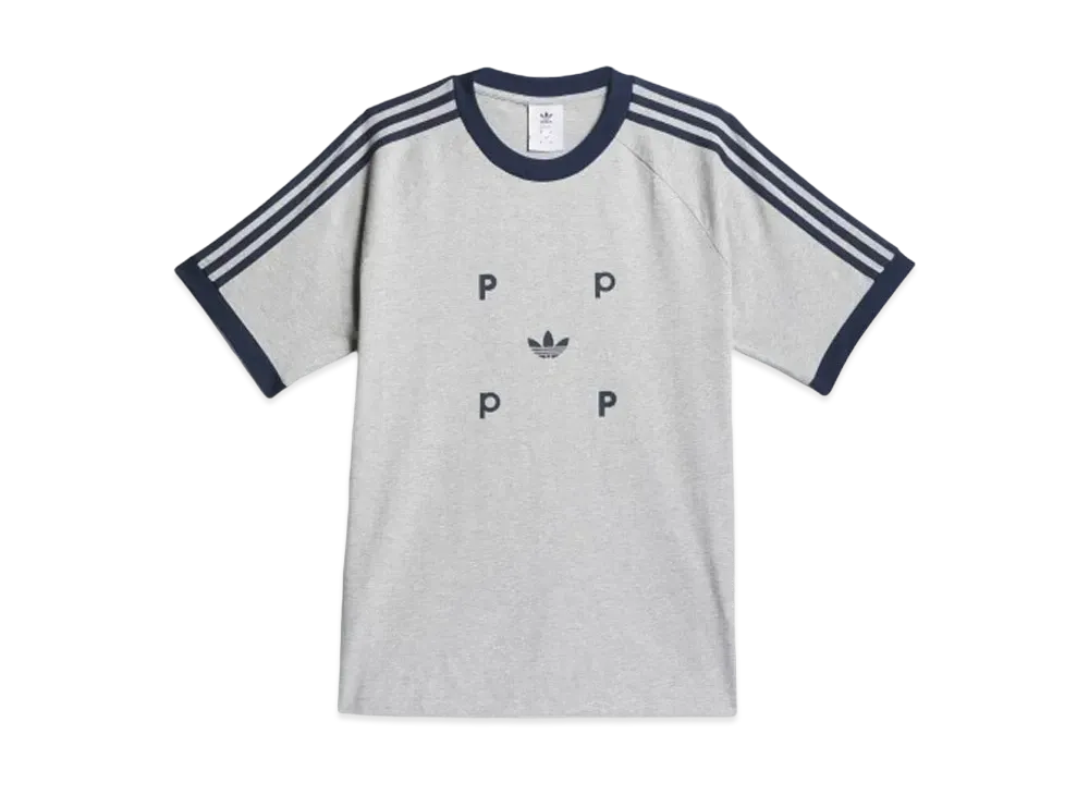 adidas Pop Classic T-Shirt "Medium gray heather/college navy"