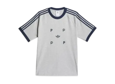 adidas Pop Classic T-Shirt "Medium gray heather/college navy"