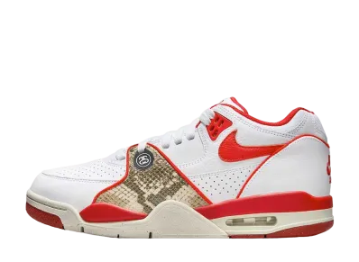 ステューシー × ナイキ エアフライト89 ロー SP "ホワイト ハバネロレッド"