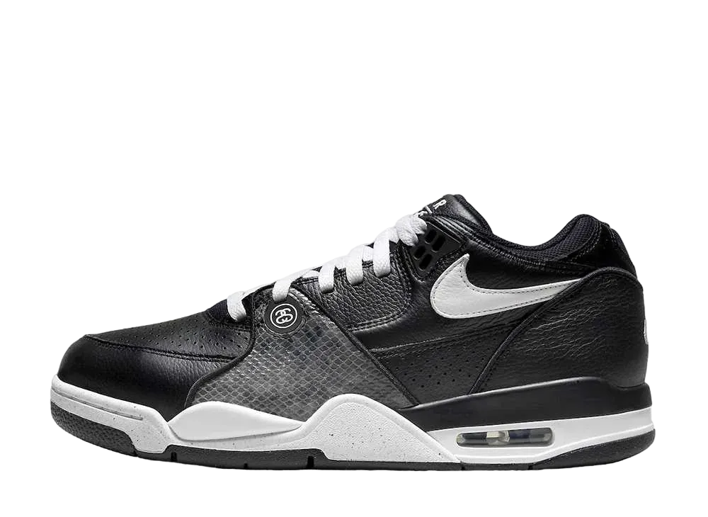 Stussy × Nike Air Flight 89 Low SP "Black/White"