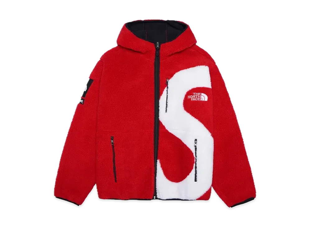 Supreme x The North Face S Logo Hooded Fleece Jacket "Red"