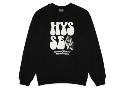 WIND AND SEA x HYSTERIC GLAMOUR Crew Neck Sweat "Black"