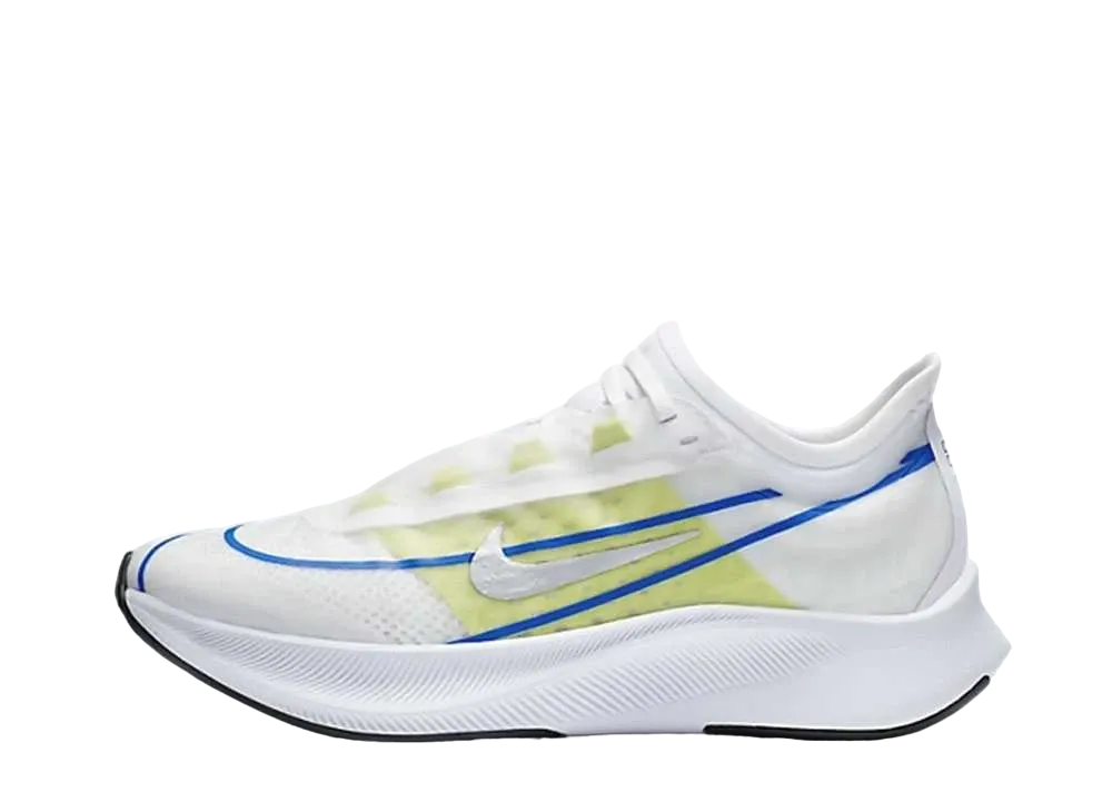 ナイキ ウィメンズ ズームフライ3 "ホワイト/メタリックシルバー"