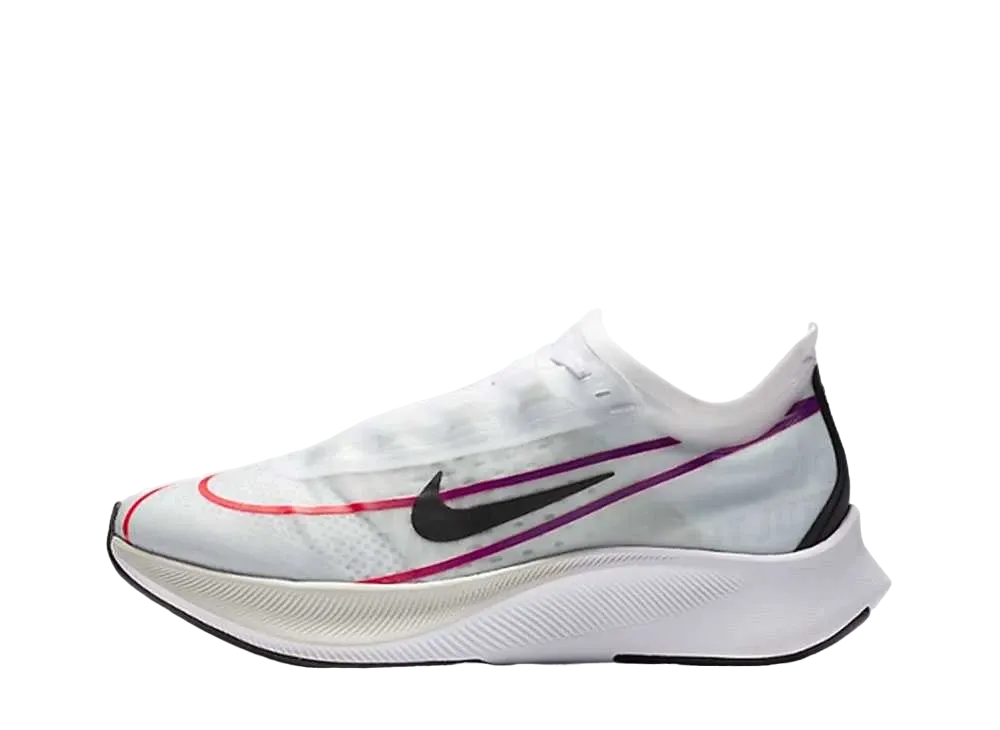 ナイキ ウィメンズ ズームフライ3 "ホワイト/ブラック/ハイパーバイオレット"