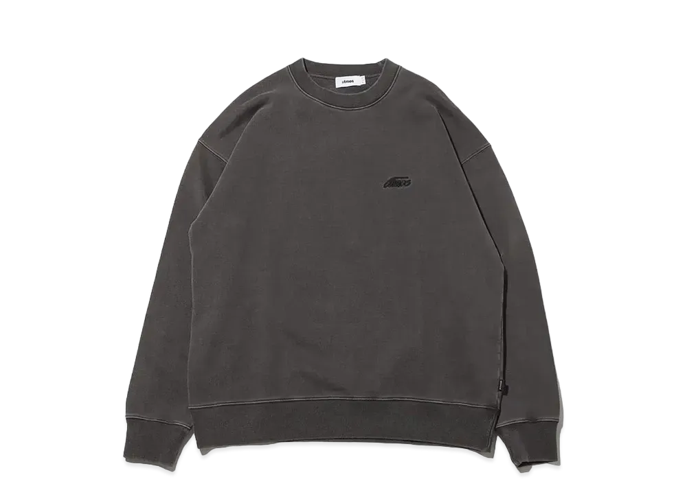 atmos Pigment Dyed Crewneck Sweatshirt "Black"