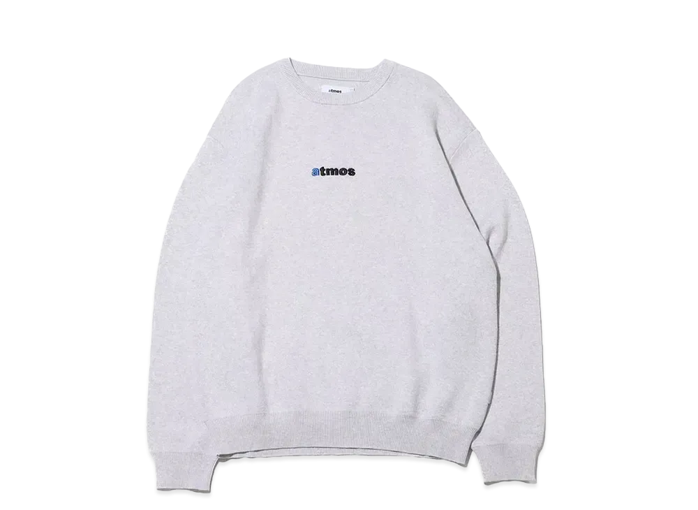 atmos Embroidery Classic Logo Knit Sweater "Grey"