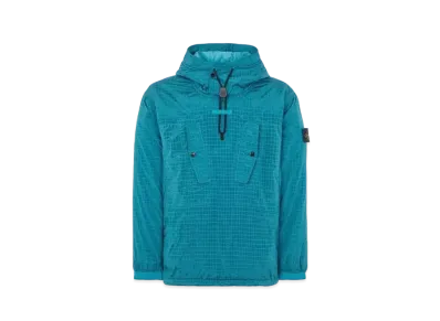 Stone Island 43332 Macro Ripstop Nylon Metal in Econyl Regenerated Nylon with Primaloft-TC "Turquoise Blue"