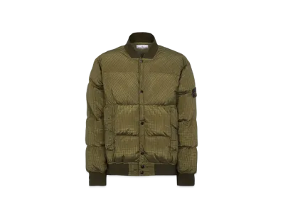 Stone Island 43232 Macro Ripstop Nylon Metal in Econyl Regenerated Nylon Down-TC "Olive Green"