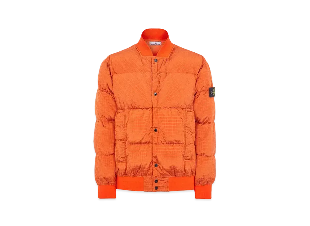 Stone Island 43232 Macro Ripstop Nylon Metal in Econyl Regenerated Nylon Down-TC "Lobster Orange"