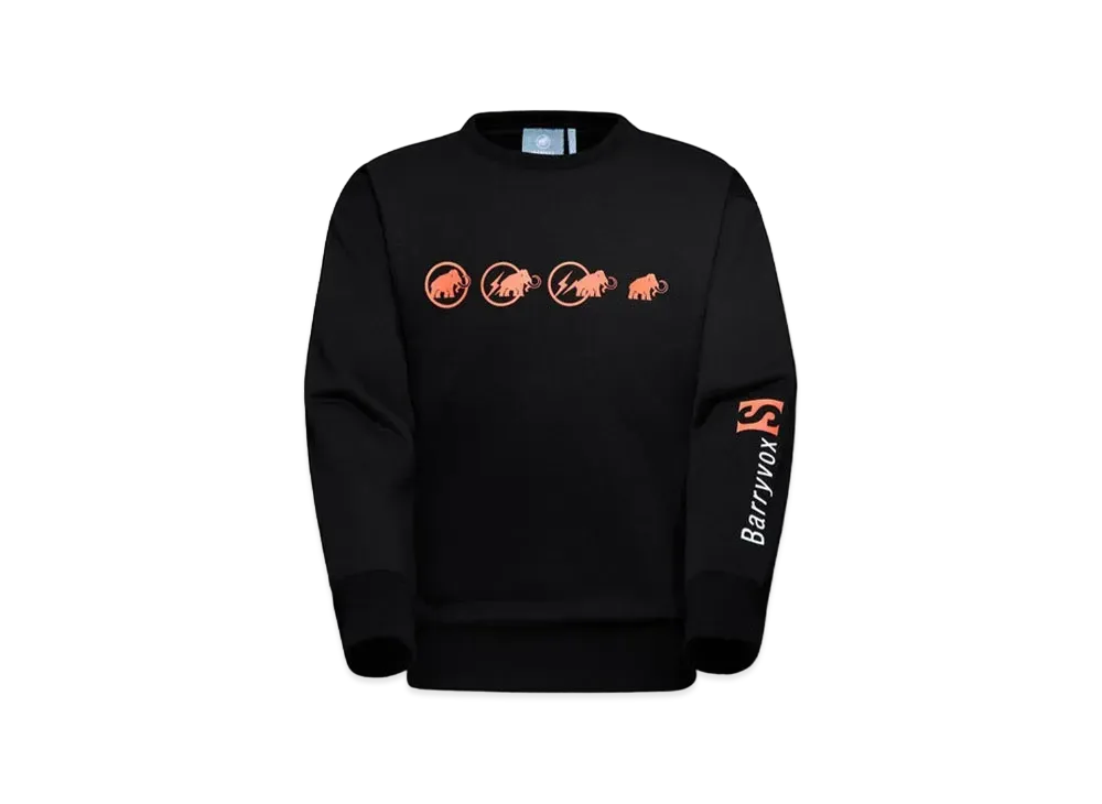 FRAGMENT x MAMMUT Barryvox ML Crew Neck with FRGMT "Black"