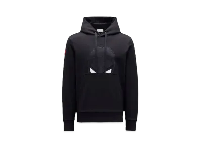 MONCLER Spider-Man Motif Hoodie "Black"