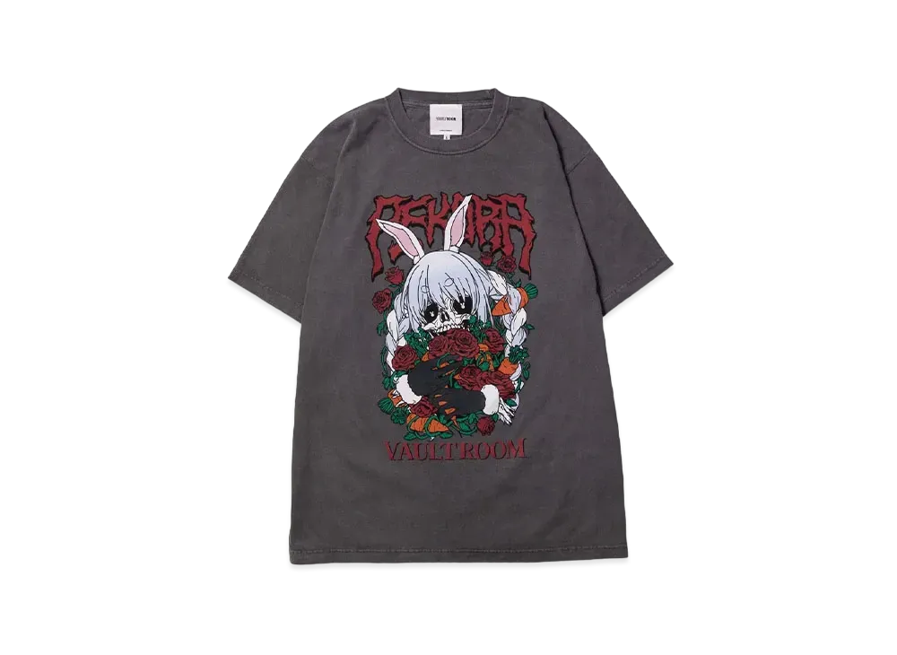 VAULTROOM Skull Pekora Tee "Charcoal"