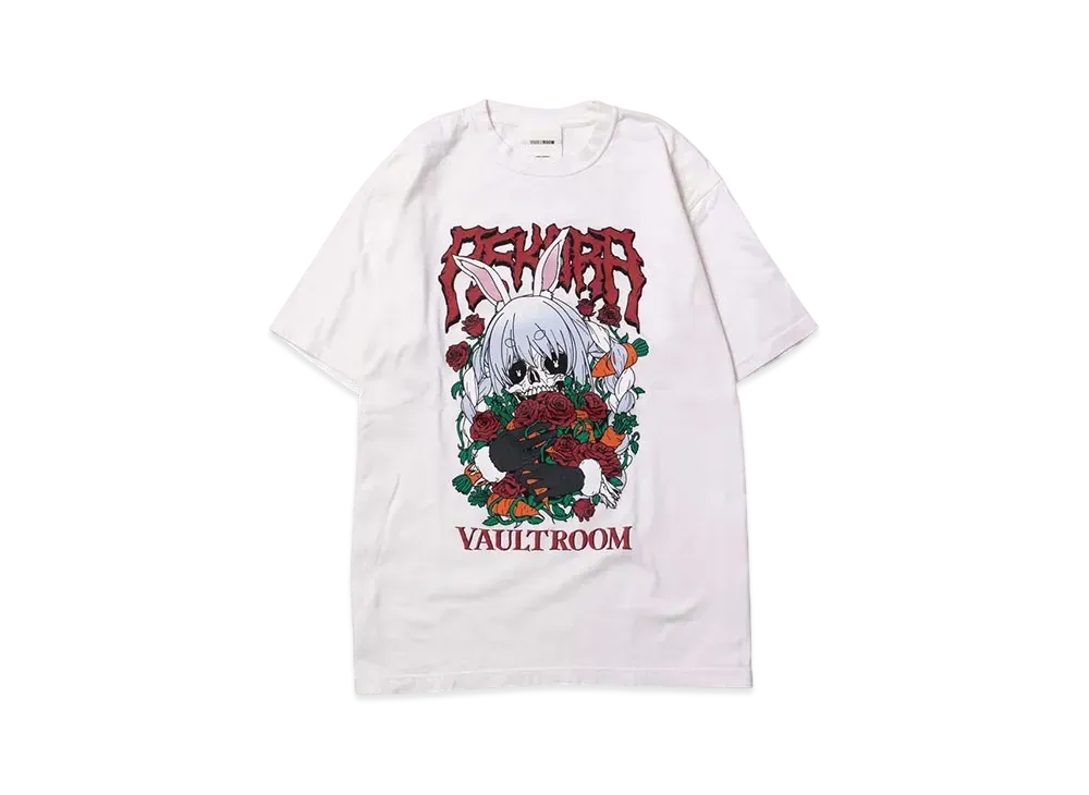 ボルトルーム スカル 兎田ぺこら Tシャツ "オフ ホワイト"