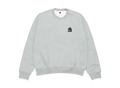 DSM x Nike HUT Logo Project M Nrg Hut x Swoosh Crew Flc "Dk Grey Heather"