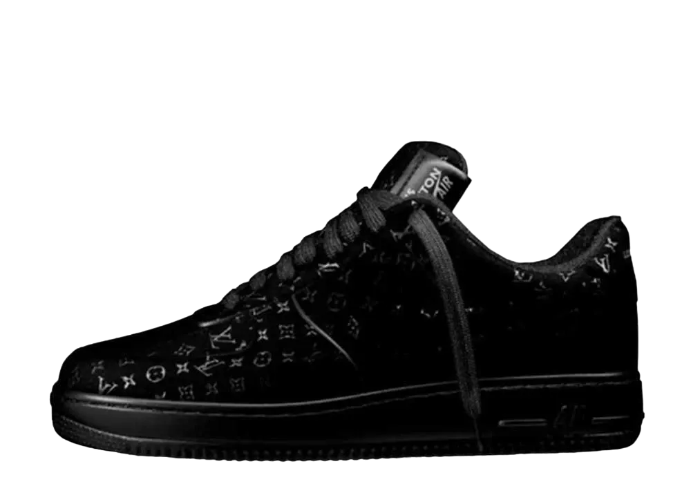 Louis Vuitton × Nike Air Force 1 Low by Virgil Abloh "Black"