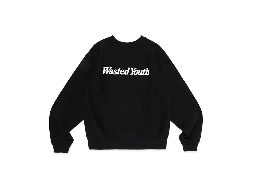Wasted Youth Heavy Weight Sweatshirt#1 "Black" / VERDY
