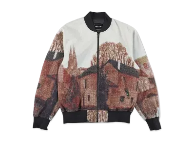 WIND AND SEA Landscape Jacquard Blouson "Beige"
