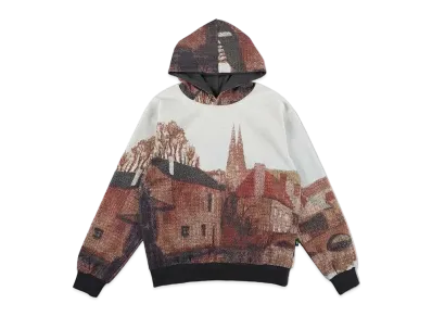 WIND AND SEA Landscape Jacquard Hoodie "Beige"