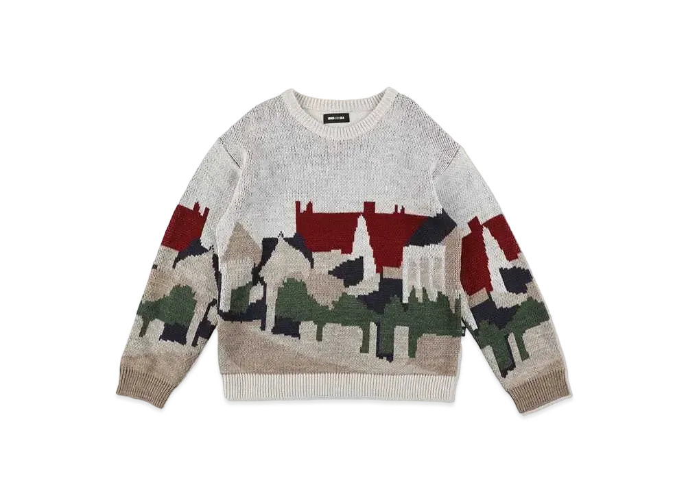WIND AND SEA Jacquard Sweater "White"