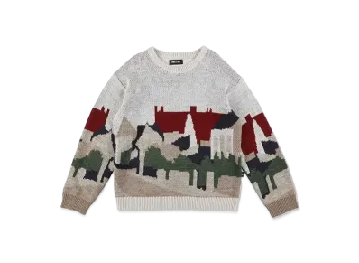 WIND AND SEA Jacquard Sweater "White"