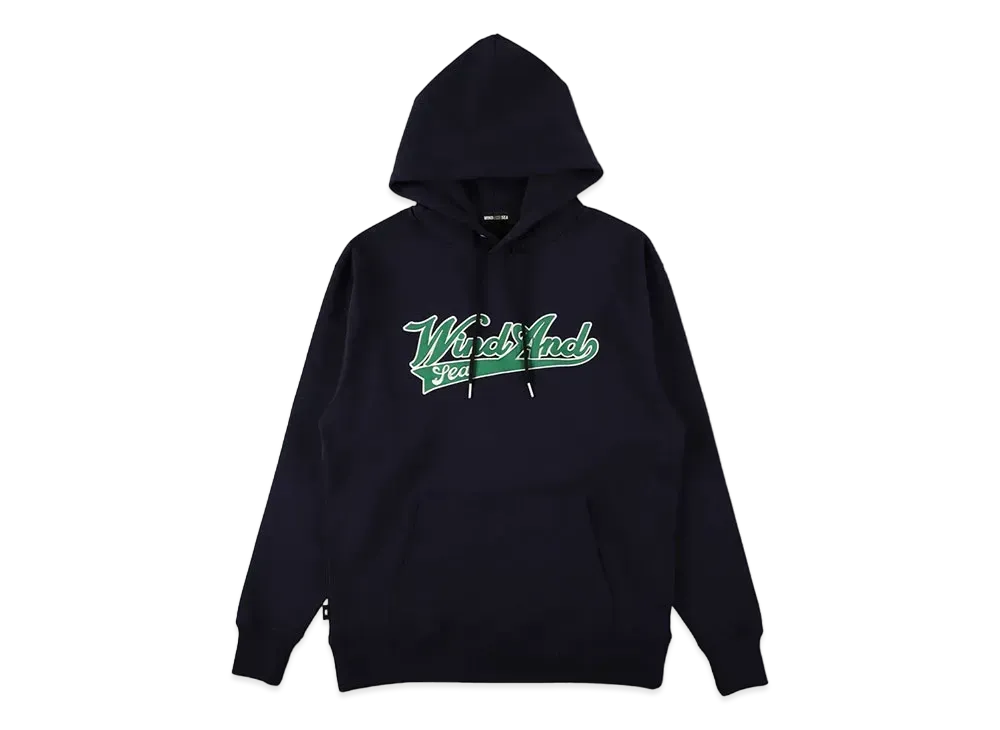 WIND AND SEA Satin Patch Hoodie "Navy"