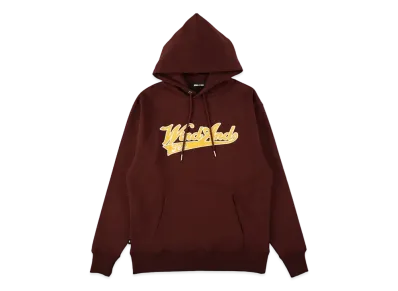 WIND AND SEA Satin Patch Hoodie "Brown"