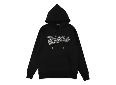 WIND AND SEA Satin Patch Hoodie "Black"