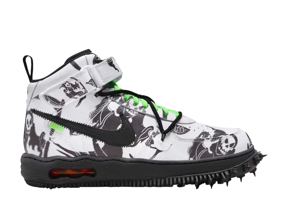 Off-White × Nike Air Force 1 Mid "Grim Reaper"