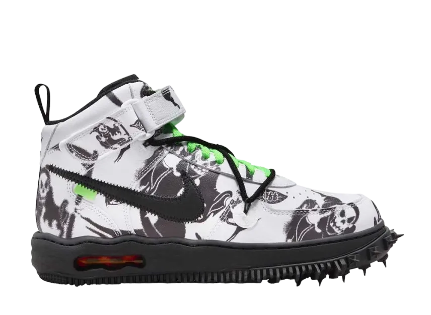 オフホワイト × ナイキ エアフォース1 ミッド "グリムリーパー"